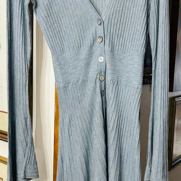 Soft Surroundings Light Blue Long Sleeve Duster Cardigan Medium - Picture 4 of 4